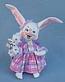 Annalee 6" Easter Parade Girl Bunny with Flowers 2016 - Mint - 201216