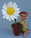 Annalee 6" Just Because Garden Mouse with Daisy 2016 - Mint - 250916