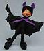 Annalee 9" Black Bat Elf 2016 - Mint - 301716