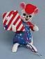 Annalee 6" Patriotic Boy Mouse with Kite 2017 - Mint - 250417