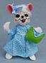 Annalee 6" Blue Skies Spring Girl Mouse with Purse 2017 - Mint - 201917