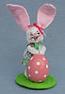 Annalee 3" Girl Bunny with Egg 2017 - Mint - 200117