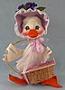 Annalee 12" E.P. Duck with Lavendar Hat & Basket - Near Mint - 155584