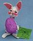 Annalee 7" Country Bunny with Purple Egg - Mint - B3-77ox