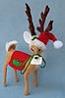 Annalee 8" Special Delivery Reindeer Holding Letter 2017 - Mint - 450317