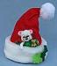 Annalee 3" Bedtime Santa's Hat Mouse with Teddy Bear 2017 - Mint - 600017