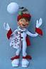 Annalee 9" Silver Snowflake Elf 2017 - Mint - 500517