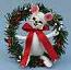 Annalee 5" Evergreen Mouse with Wreath 2017 - Mint - 600217