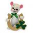 Annalee 6" Lucky Horseshoe Mouse 2018 - Mint - 150218