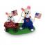 Annalee 5" Patriotic Parade Pals Mice with Wagon 2018 - Mint - 250018
