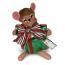 Annalee 6" Wannabe a Christmas Present Mouse 2018 - Mint - 610818