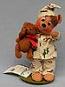 Annalee 8" Ready For Bed Bear with Teddy Bear - Signed - Excellent - 632502sa
