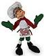 Annalee 12" Peppermint Chef Elf with Oven Mitts 2019 - Mint - 510819