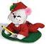 Annalee 3" Letter To Santa Mouse Ornament 2019 - Mint - 612019