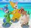 Annalee Set of 3 - 6" Wannabe Beach Mice 2020 - Mint - 2612-2613-261420