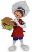 Annalee 12" Patriotic Hamburger Chef Elf 2020 - Mint - 260820