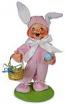 Annalee 6" Easter Bunny Kid with Basket 2020 - Mint - 211320