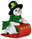 Annalee 3" Toboggan Snowman Ornament 2020 - Mint - 710420