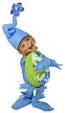 Annalee 5" Blue Spring Elf Holding Egg 2021 - Mint - 210821