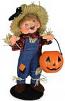 Annalee 7" Trick or Treat Scarecrow Kid with Pumpkin 2021 - Mint - 311221