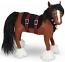 Annalee 10" Winter Woods Clydesdale Horse 2021 - Mint - 760721