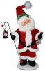 Annalee 9" Evergreen Santa with Lantern & Bell 2021 - Mint - 410821