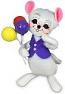 Annalee 6" Hooray Celebration Mouse 2023 - Mint - 262123