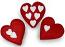 Annalee Set of Valentine Hearts Bauble 2023 - Mint - 262523