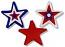 Annalee Set of Patriotic Stars Bauble 2023 - Mint - 262823