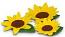 Annalee Set of Three Sunflower Blossoms Bauble 2024 - Mint - 262024