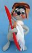 Annalee 7" Airplane Pilot Mouse - Excellent - R407-78oxtb