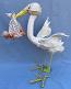 Annalee 24" Standing Stork with 7" Baby - Excellent / Very Good - 170084b