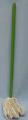 Annalee 28" Off-White Mop with Green Handle - Excellent