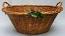Annalee 15" Wicker Basket with Holly - Near Mint