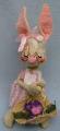 Annalee 7" Country Girl Bunny with Basket of Flowers - Prototype - Mint - 060583p