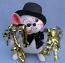 Annalee 6" Party Celebration Mouse AIA 2003- New Years - Near Mint / Excellent - 820503ox