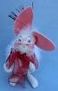 Annalee 7" Soft Touch Valentine Bunny - Excellent -035402oxta