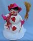 Annalee 10" Sweetheart Snowman - Mint / Near Mint - 036098xa