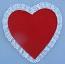 Annalee 11" Red Valentine Heart with Lace - Excellent