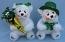 Annalee 8" St. Patricks Boy & Girl Bears - Excellent - 172304-172504
