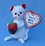 Annalee 6" You're Berry Sweet Mouse Holding Strawberry - Mint - 031406ox