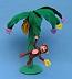Annalee 12" Bananas For You Monkey in Palm Tree - Mint - 100009