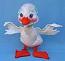 Annalee 12" White Country Duck with Pastel Stripe Kerchief 1984 - Mint - 155084