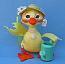 Annalee 12" Yellow E.P. Duck with Watering Can - Mint - 155290