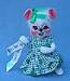 Annalee 7" St. Patrick's Girl Mouse - Mint - 171202