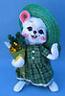 Annalee 6" Katie O' Mouse Holding Bouquet - Mint - 171205