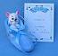 Annalee 3" Blue Baby Bootie Boy Mouse Ornament - Mint - 198303ox