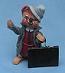 Annalee 7" Business Man Mouse with Briefcase - Mint - Signed - 200289s