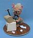 Annalee 7" Secretary Mouse with Computer - Mint / Near Mint - 201291