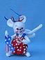 Annalee 4" Patriotic Girl Mouse - Mint - 204106